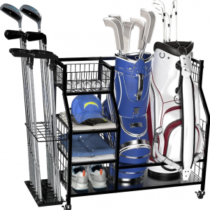 Golf Storage Organizer , Golf Bag Holder Club Organizer Rack - Image 1