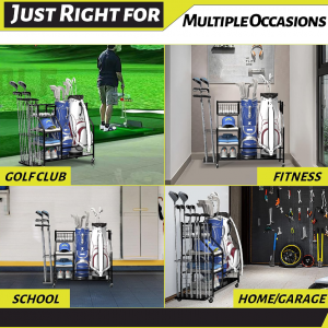 Golf Storage Organizer , Golf Bag Holder Club Organizer Rack - Image 6