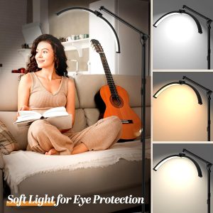 Lash Light, Half Moon Lamp, LED Floor Lamp for Eyelash Extensions, Nail Art, Tattoo Art 28" - Image 5