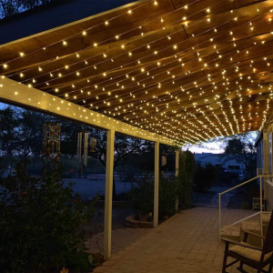 Curtain Lights Plug in, LED Warm White Christmas Curtain Lights - Image 2