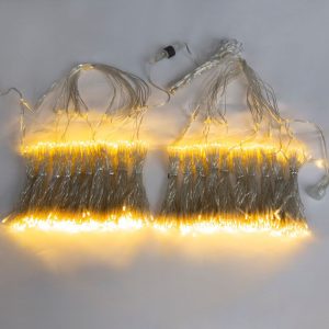 Curtain Lights Plug in, LED Warm White Christmas Curtain Lights - Image 5