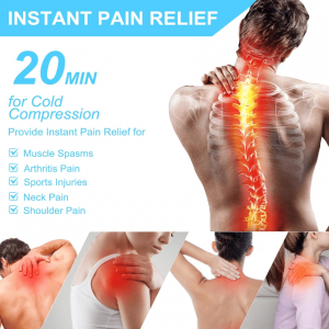 Neck Shoulder Ice Pack For Injuries Reusable Gel Cold Pack Wrap - Image 3