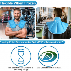 Neck Shoulder Ice Pack For Injuries Reusable Gel Cold Pack Wrap - Image 8