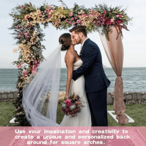 2mx2m Wedding Arch Square Balloon Arch Frame - Image 4