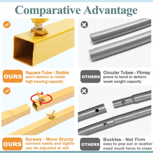3x3m Arch Backdrop Stand, Metal Arch Backdrop Stand - Image 3