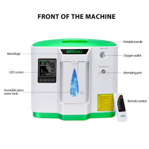 Oxygen Concentrator, DEDAKJ Oxygen Generator Home Oxygen Machine 2-9L - Image 5