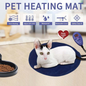 Round Pet Heating Pad with Adjustable Temperature - Image 2
