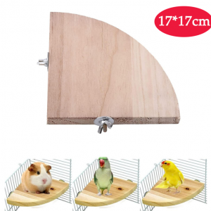 Bird Perch Platform Parrot Stand Sector Playground Wood Perch Stand - Image 4