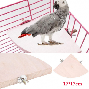 Bird Perch Platform Parrot Stand Sector Playground Wood Perch Stand - Image 5