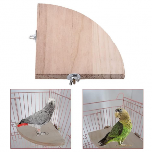 Bird Perch Platform Parrot Stand Sector Playground Wood Perch Stand - Image 3