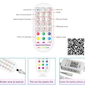 Bluetooth LED Strip Light 5m - Image 8
