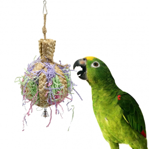 Parrot Shredding Chewing Foraging Bird Toys Chewing Toy with Bell - Image 1