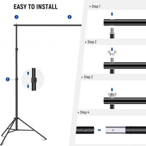 Photo Backdrop Stand, Photography Background Stand 3*3m - Image 6