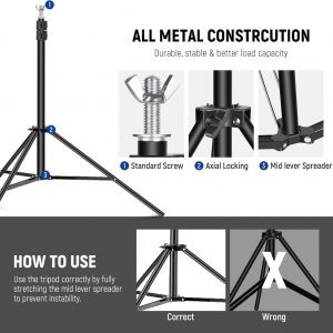 Photo Backdrop Stand, Photography Background Stand 3*3m - Image 5