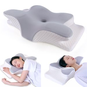 Cervical Neck Pillow , Ergonomic Side Sleeper Pillow for Neck Support,  Memory Foam Pillows for Sleeping - Image 1