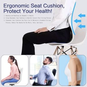 Office chair lumbar back support, computer back , gaming chair lumbar support, relieve back pain, improve posture, - Image 8