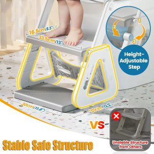 Potty Training Toilet Seat，Potty Training Seat with Step Stool Ladder - Image 2