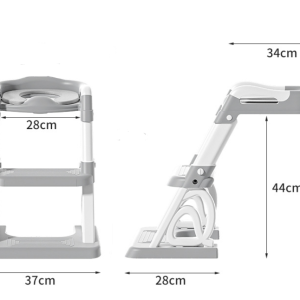 Potty Training Toilet Seat，Potty Training Seat with Step Stool Ladder - Image 4