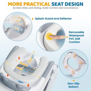 Potty Training Toilet Seat，Potty Training Seat with Step Stool Ladder - Image 6