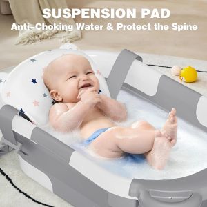 Foldable baby bathtub With Thermometer - Image 2