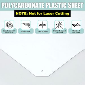 3mm/156cm Transparent Polycarbonate Panel, Polycarbonate Roofing Panel 156cm Wide - Image 3