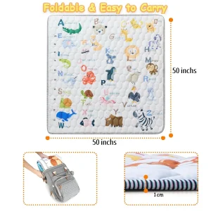 Foam Baby Play Mat 79" x 59", Soft Crawling Mat 180x150CM - Image 8