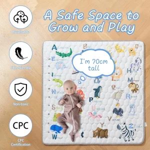 Foam Baby Play Mat 79" x 59", Soft Crawling Mat 180x150CM - Image 9