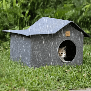 Outdoor Cat House - Weatherproof Large Cat Shelter for Outside with Roof Window - Image 1