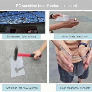2mm Clear Polycarbonate Roofing, Polycarbonate Roofing Panel w:1.22m,L:1m-30m - Image 6