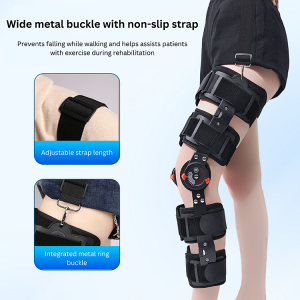 Hinged ROM Knee Brace, Post Op Knee Brace for Recovery Stabilization - Image 3