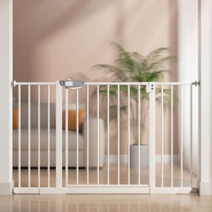 Baby Gate, Dog Gate for Doorways and Stairs, 75cm-164cm