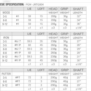 Kids Golf Club Set For Children 3 - 12 Years Girls - Image 2