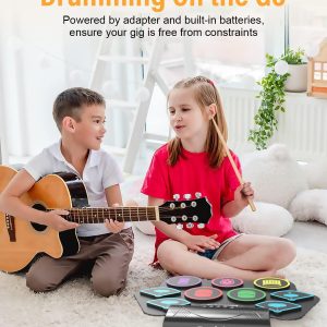 Electronic Drum Set, 9 Pad Practice Drums - Image 6