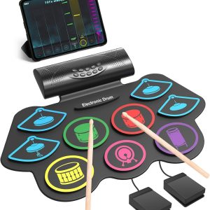 Electronic Drum Set, 9 Pad Practice Drums - Image 1