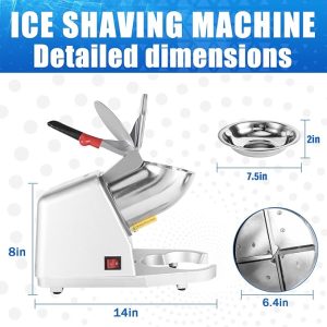 Ice Shaver Machine ,Four-blade Ice Shredder - Image 4