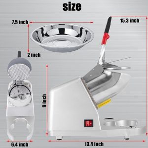 Ice Shaver Machine ,Four-blade Ice Shredder - Image 5