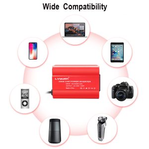 300W Power Inverter DC 12V to 230V AC Car Inverter with Dual USB - Image 3