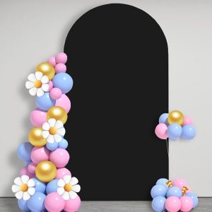 Black Arch Cover Spandex Arch Backdrop Cover 5/6/6.6/7.2FT - Image 1