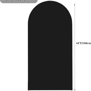 Black Arch Cover Spandex Arch Backdrop Cover 5/6/6.6/7.2FT - Image 4