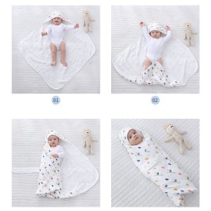 Baby Swaddle Blanket Unisex Swaddles Wrap - Image 4