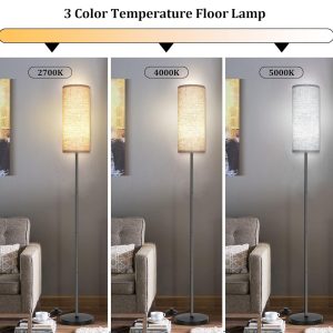 Floor Lamp for Living Room, Modern Standing lamp with Remote Control - Image 3