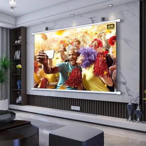 Projection Screen – Retractable Projector Screen 60"-120" - Image 3