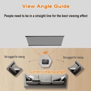 Projection Screen – Retractable Projector Screen 60"-120" - Image 5