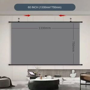 Projection Screen – Retractable Projector Screen 60"-120" - Image 11