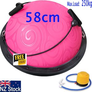 Yoga Balance Trainer Ball with Resistance Bands 58cm - Image 4