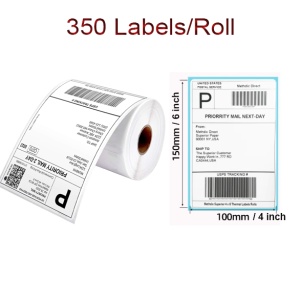 Thermal Shipping Label Printer with Thermal Rolls 100x150m 350 pcs - Image 8