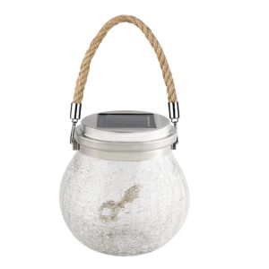 2pcs Solar Hanging Crackle Ball Light Outdoor Lighting Glass large - Image 3
