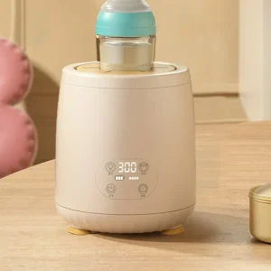 Baby Bottle Shaker , 4 Speeds 5 Timers Automatic Mixing Electric Baby Bottle Warmer with Night Light