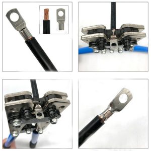 6-50mm Crimping tools Cable crimper, Wire plug pliers Battery terminal with 60 Wire Lugs - Image 7