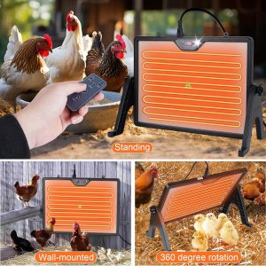 Chicken Coop Heater，Chick Brooder Heating Plate Warmer  for 50 chicks - Image 4